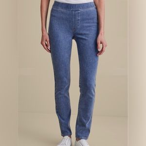 Soft Surroundings The Ultimate Denim Pull-On Slim Jeans 14/16 PL